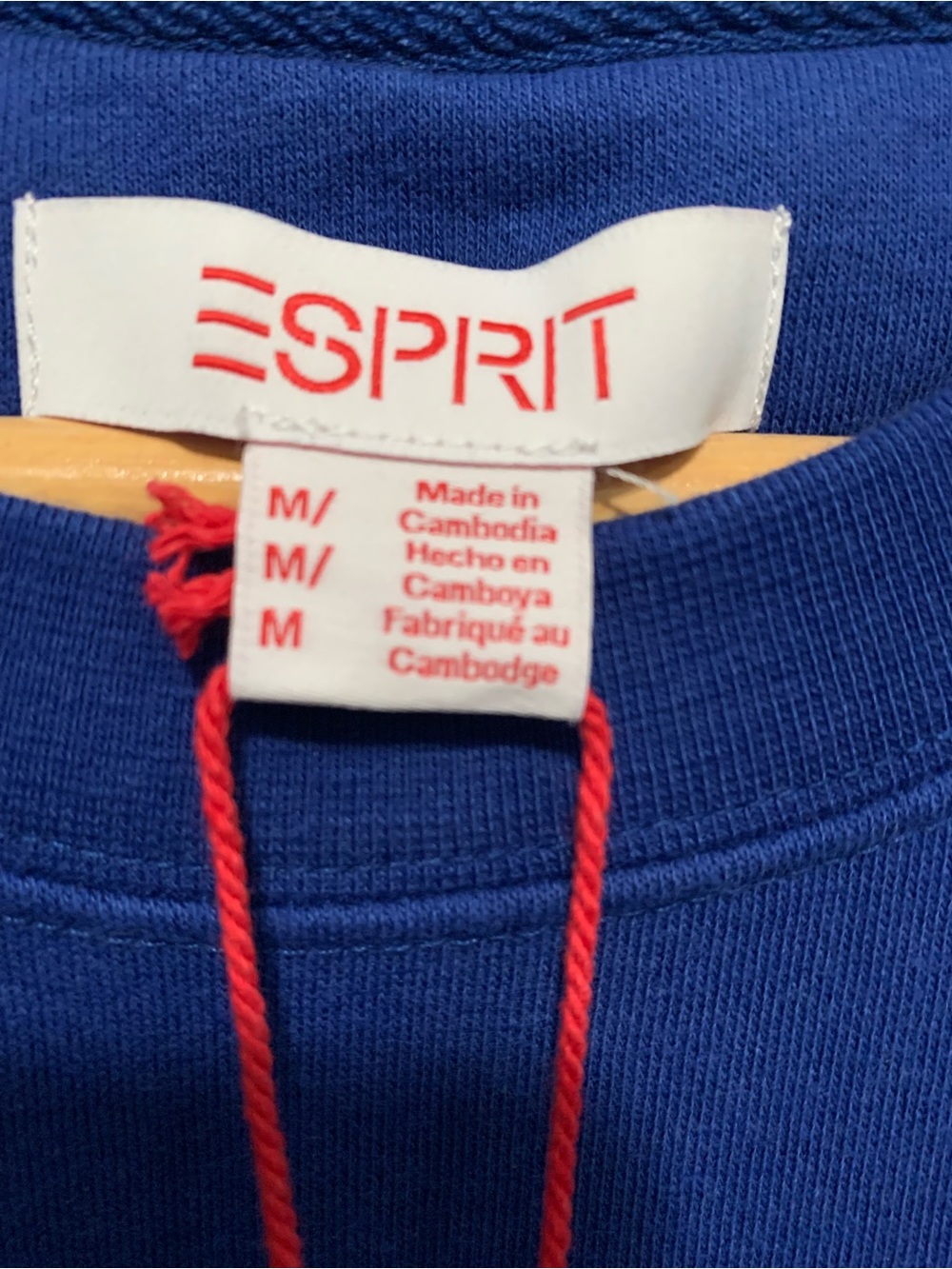 Esprit Royal Blue Crewneck Sweatshirt M - Picture 4 of 5